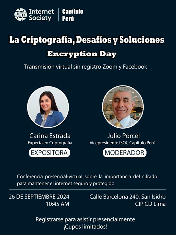 Dia del Cifrado con una conferencia sobre su importancia, desafios y soluciones